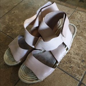 SOLD Eileen Fisher Nude Wedge Size 8